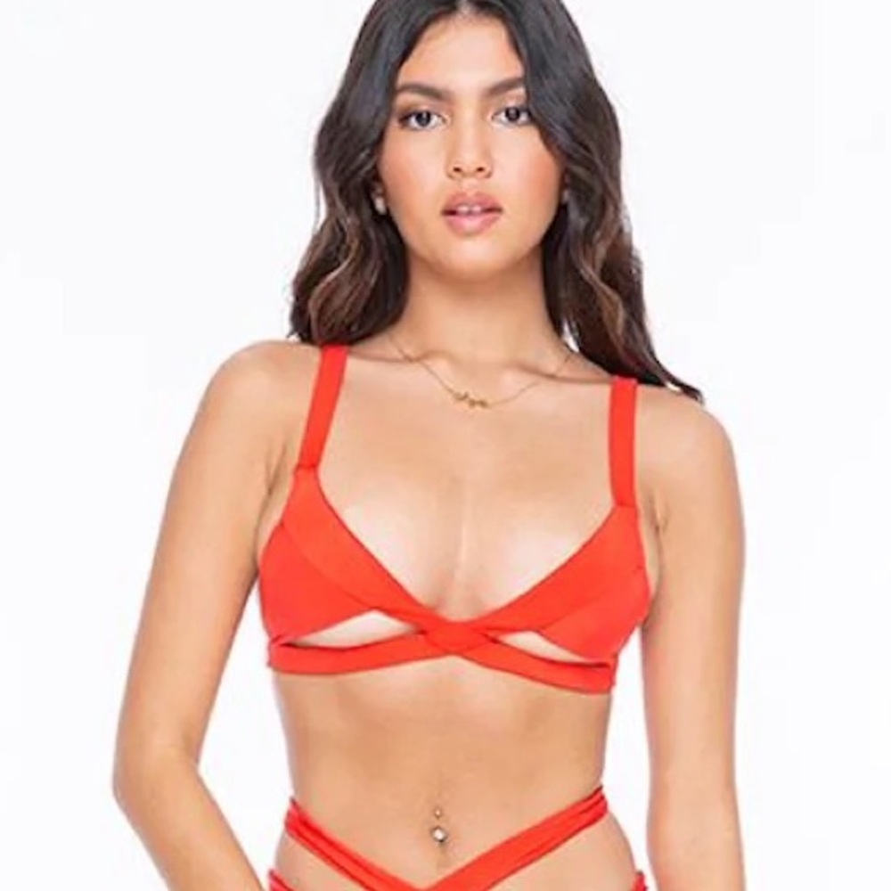 Indah Nova Bikini Top in Poppy